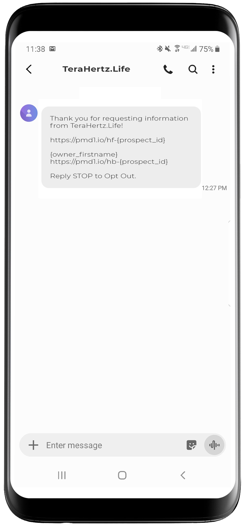 Welcome Text